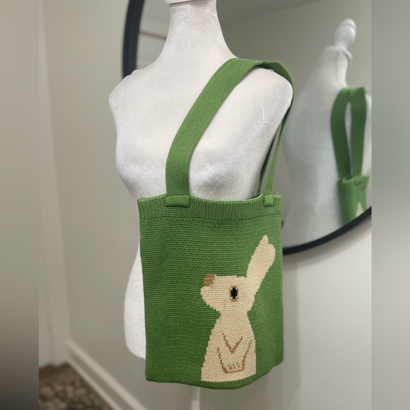 Knit Bunny Tote. Absolutely 💯 adorable! - Picture 4 of 7